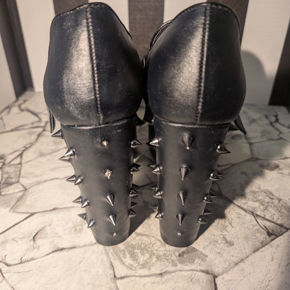 Demonia Platform Spikey Mary Janes 10 - Picture 3 of 8